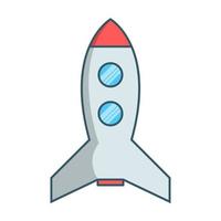 Spaceship icon, suitable for a wide range of digital creative projects. vector