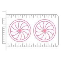 graphic card icon, suitable for a wide range of digital creative projects. vector