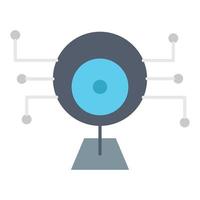 camera surveillance icon, suitable for a wide range of digital creative projects. vector