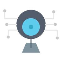 camera surveillance icon, suitable for a wide range of digital creative projects. vector