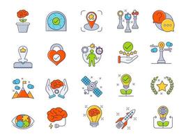 Career advancement icons, suitable for a wide range of digital creative projects. vector