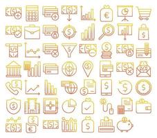 Financial icons, suitable for a wide range of digital creative projects. vector