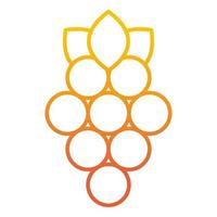Grapes icon, suitable for a wide range of digital creative projects. vector
