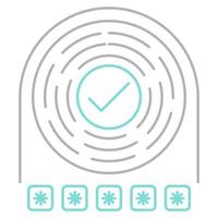 open password icon, suitable for a wide range of digital creative projects. vector