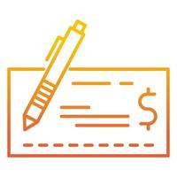 cheque icon, suitable for a wide range of digital creative projects. vector