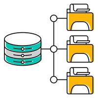 file network icon, suitable for a wide range of digital creative projects. vector