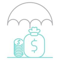 funds protection icon, suitable for a wide range of digital creative projects. vector