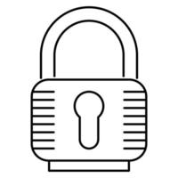 Padlock icon, suitable for a wide range of digital creative projects. vector