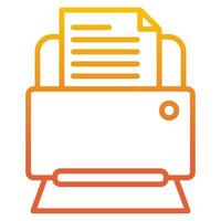 printer icon, suitable for a wide range of digital creative projects. vector