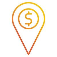 money location icon, suitable for a wide range of digital creative projects. vector