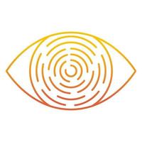 eye print icon, suitable for a wide range of digital creative projects. vector