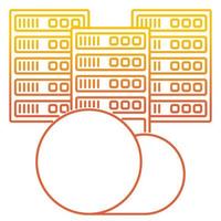 hosting icon, suitable for a wide range of digital creative projects. vector