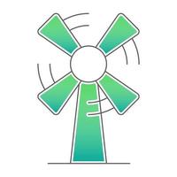 icono de molino de viento, adecuado para una amplia gama de proyectos creativos digitales. vector
