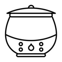 soup warmer icon, suitable for a wide range of digital creative projects. vector