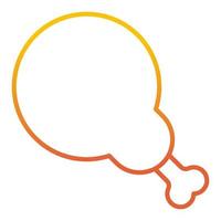 chicken icon, suitable for a wide range of digital creative projects. vector
