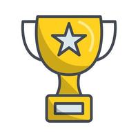 Trophy icon, suitable for a wide range of digital creative projects. vector