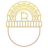 steal bitcoin icon, suitable for a wide range of digital creative projects. vector