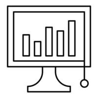 market analysis icon, suitable for a wide range of digital creative projects. vector