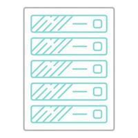 server icon, suitable for a wide range of digital creative projects. vector