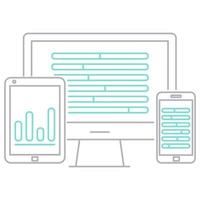 end devices icon, suitable for a wide range of digital creative projects. vector