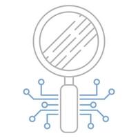 search icon, suitable for a wide range of digital creative projects. vector