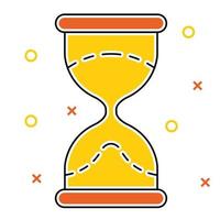 hourglass icon, suitable for a wide range of digital creative projects. vector