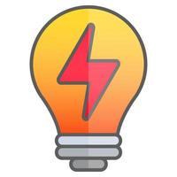 lightning icon, suitable for a wide range of digital creative projects. vector