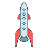 icono de nave espacial, adecuado para una amplia gama de proyectos creativos digitales. vector