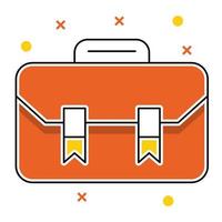 business case icon, suitable for a wide range of digital creative projects. vector