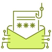 phishing attack icon, suitable for a wide range of digital creative projects. vector