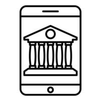 mobile banking icon, suitable for a wide range of digital creative projects. vector