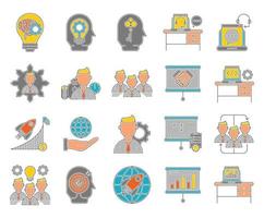 Corporate business icons, suitable for a wide range of digital creative projects. vector