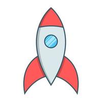Spaceship icon, suitable for a wide range of digital creative projects. vector