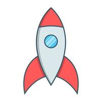 Spaceship icon, suitable for a wide range of digital creative projects. vector