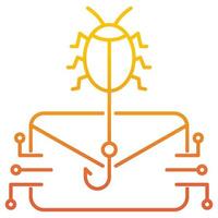 email virus attack icon, suitable for a wide range of digital creative projects. vector
