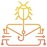 email virus attack icon, suitable for a wide range of digital creative projects. vector