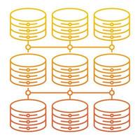 structured data icon, suitable for a wide range of digital creative projects. vector