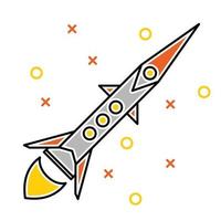 Spaceship icon, suitable for a wide range of digital creative projects. vector