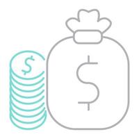 money icon, suitable for a wide range of digital creative projects. vector