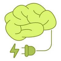 mind power icon, suitable for a wide range of digital creative projects. vector