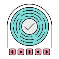 open password icon, suitable for a wide range of digital creative projects. vector