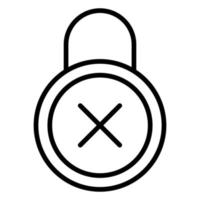 Password refuse icon, suitable for a wide range of digital creative projects. vector