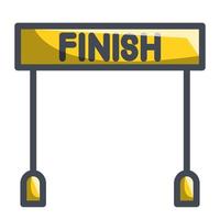 finish line icon, suitable for a wide range of digital creative projects. vector