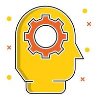 brainstorm icon, suitable for a wide range of digital creative projects. vector