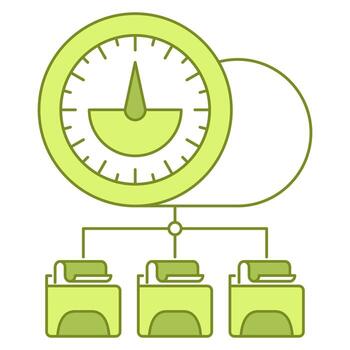 icono de rendimiento de datos, adecuado para una amplia gama de proyectos creativos digitales. vector