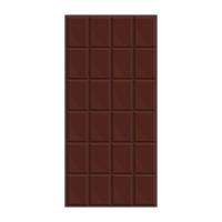 Large chocolate bar without packaging, color isolated vector illustration in cartoon style