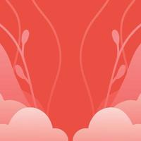 pink background social media feed post vector