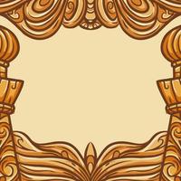 vector illustration of islamic background for social media template with copy space