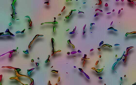 Abstract multicolor particle background,Digital painted abstract design.Holographic particle texture photo