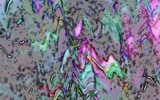 Abstract multicolor particle background,Digital painted abstract design.Holographic particle texture photo